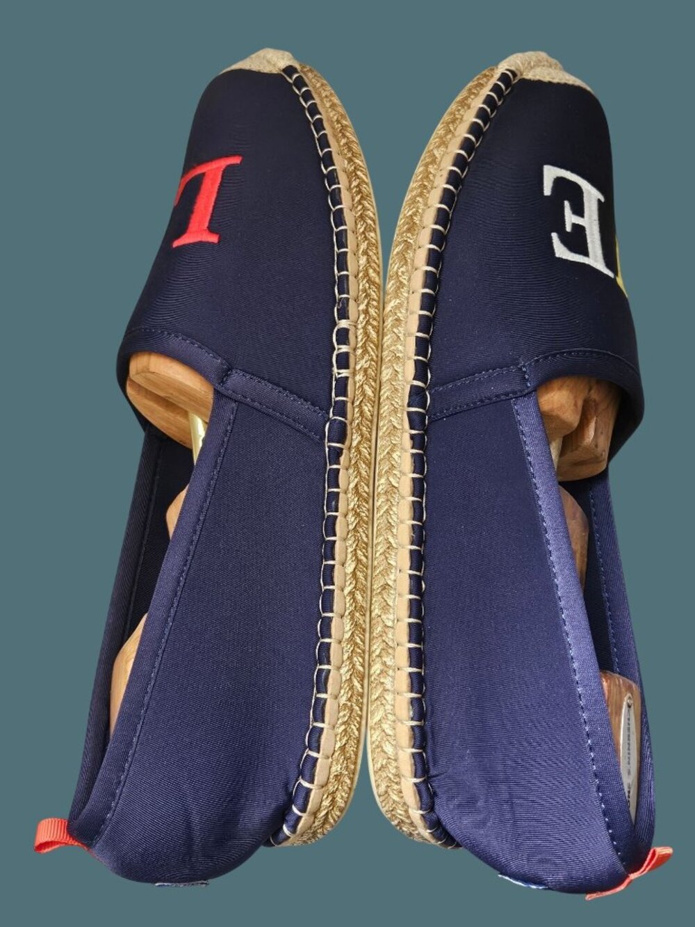 Sea Star Beachwear Espadrille Embroidered "LOVE" Slip On Water Shoes Women 12 - Picture 5 of 15